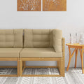 Outdoor Ecksofa Polyester Weiß