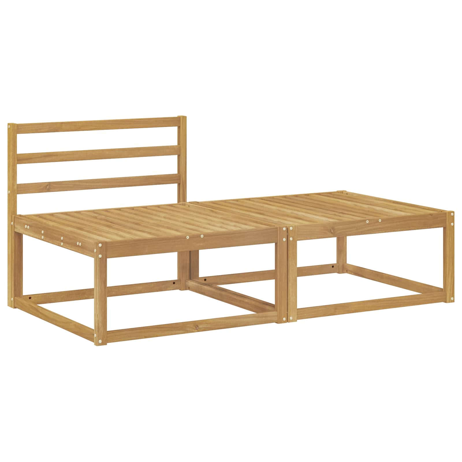 2 Stück Outdoor-Fußhocker Polyester Weiß