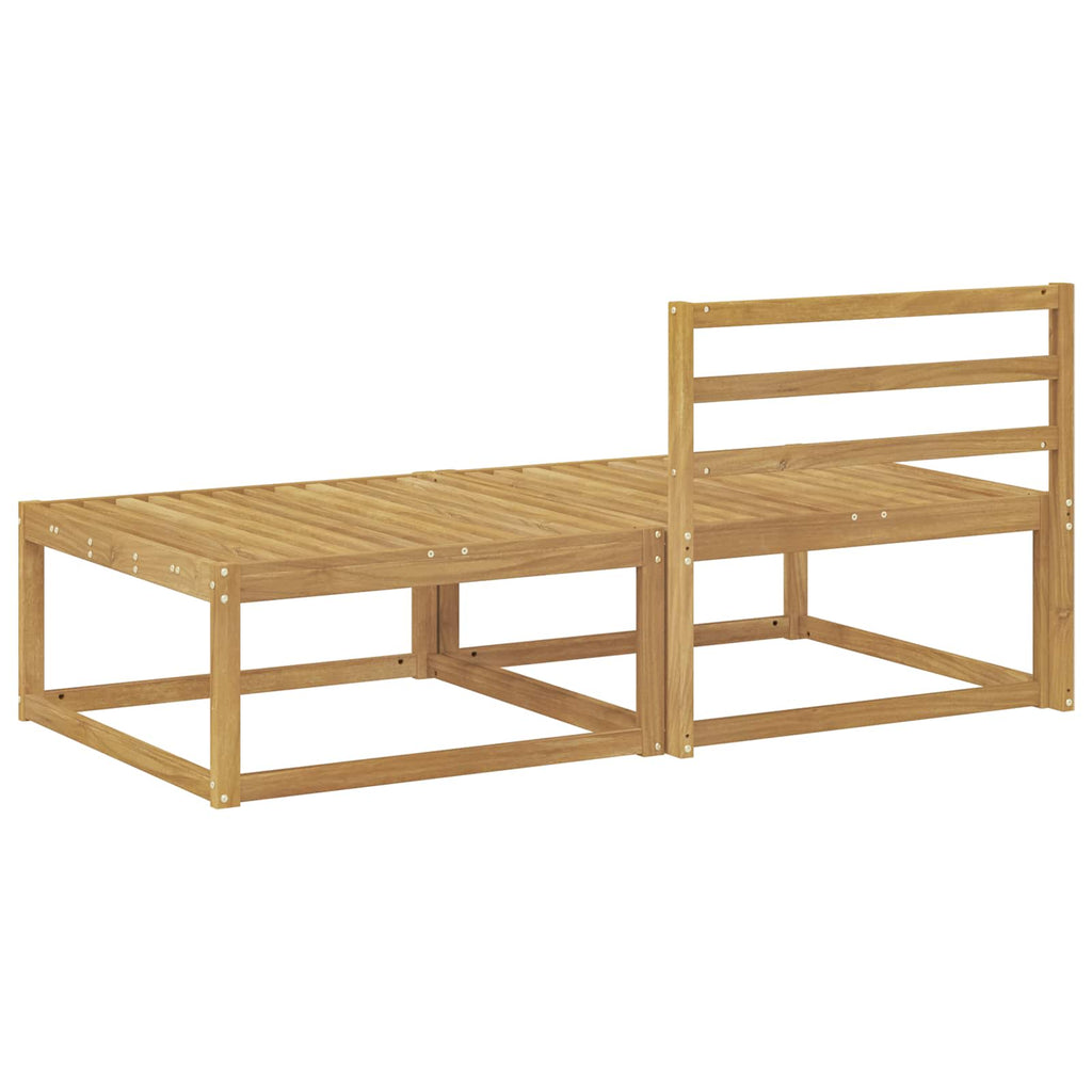 2 Stück Outdoor-Fußhocker Polyester Weiß