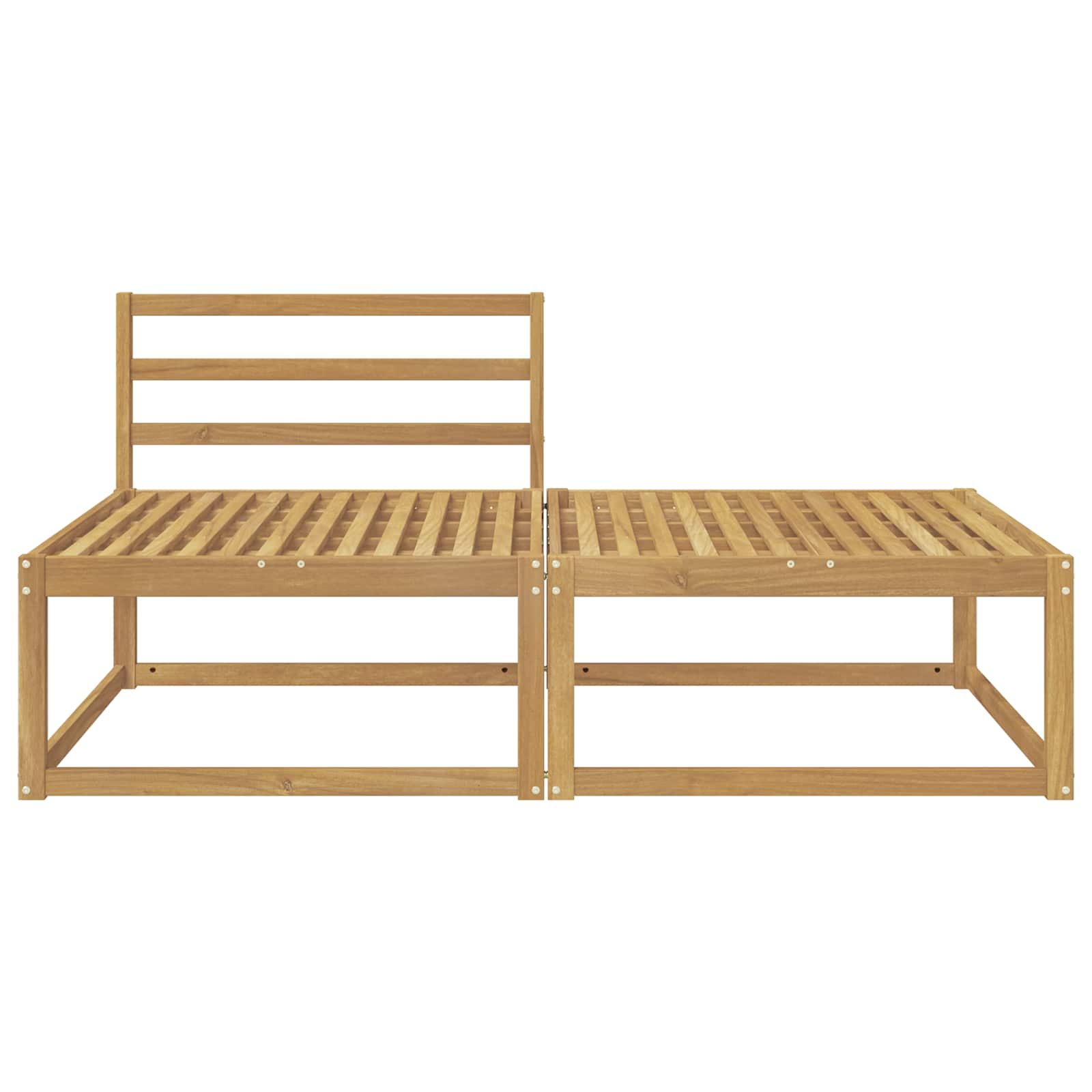 2 Stück Outdoor-Fußhocker Polyester Weiß
