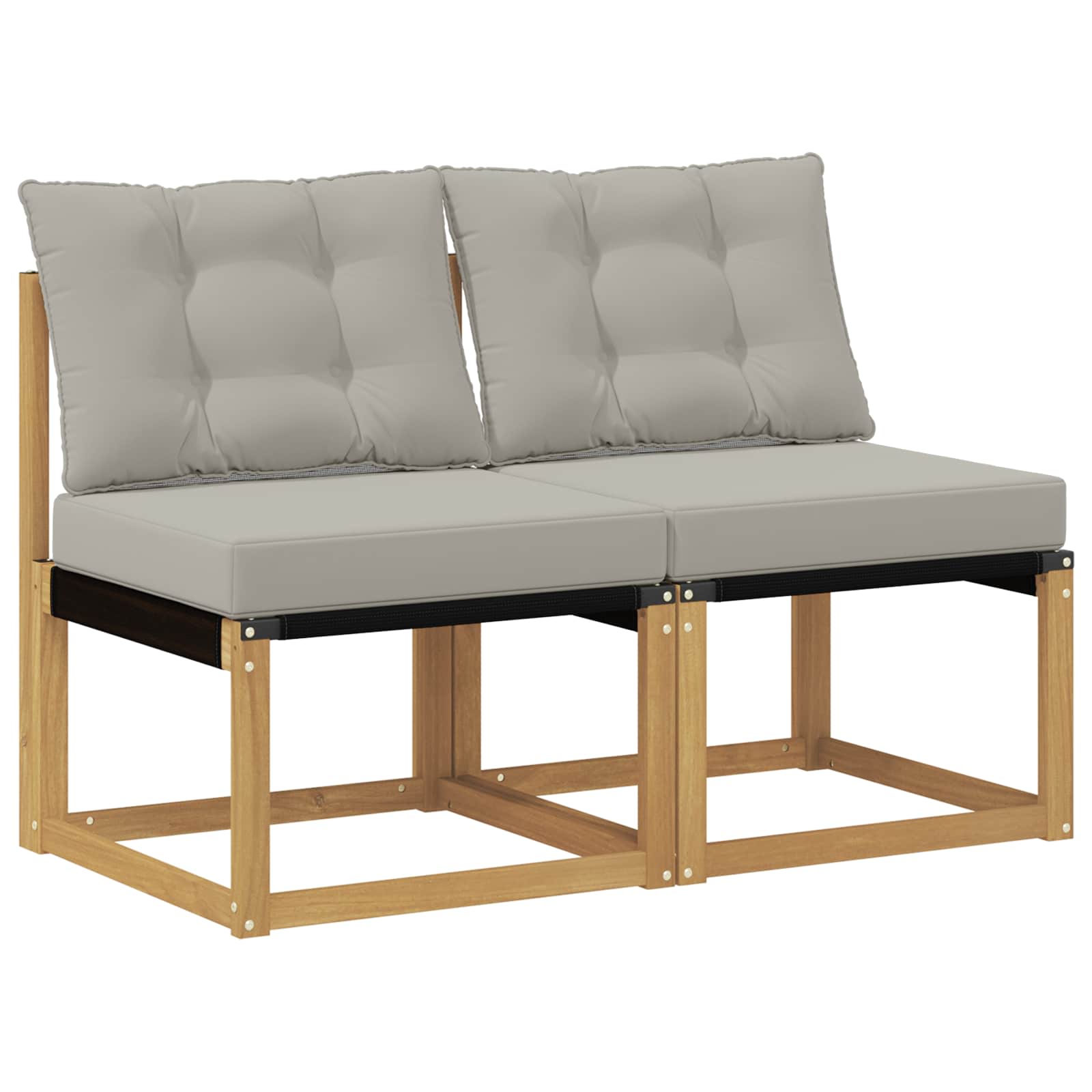 2 Stück Outdoor Mittelsofa