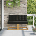 2 Stück Outdoor Mittelsofa
