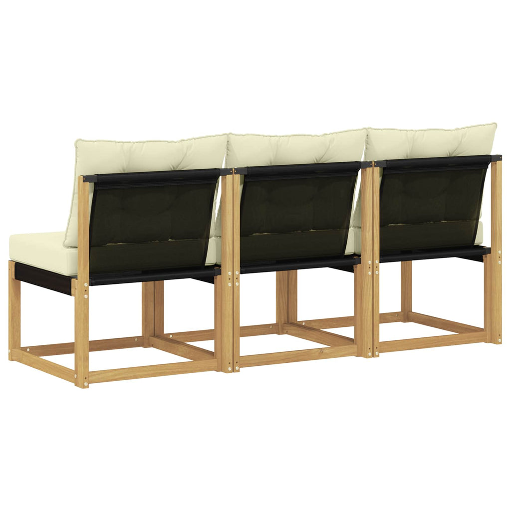 3 Stück Outdoor Mittelsofa