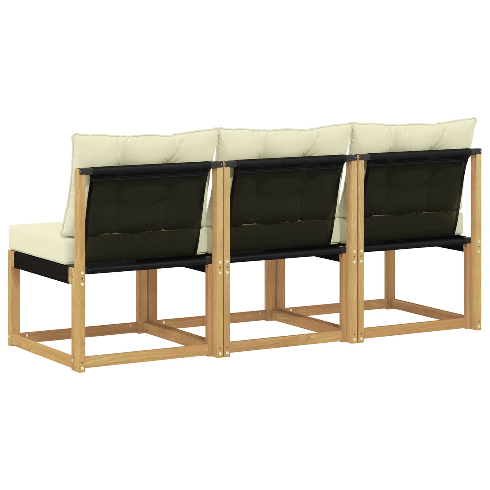 3 Stück Outdoor Mittelsofa