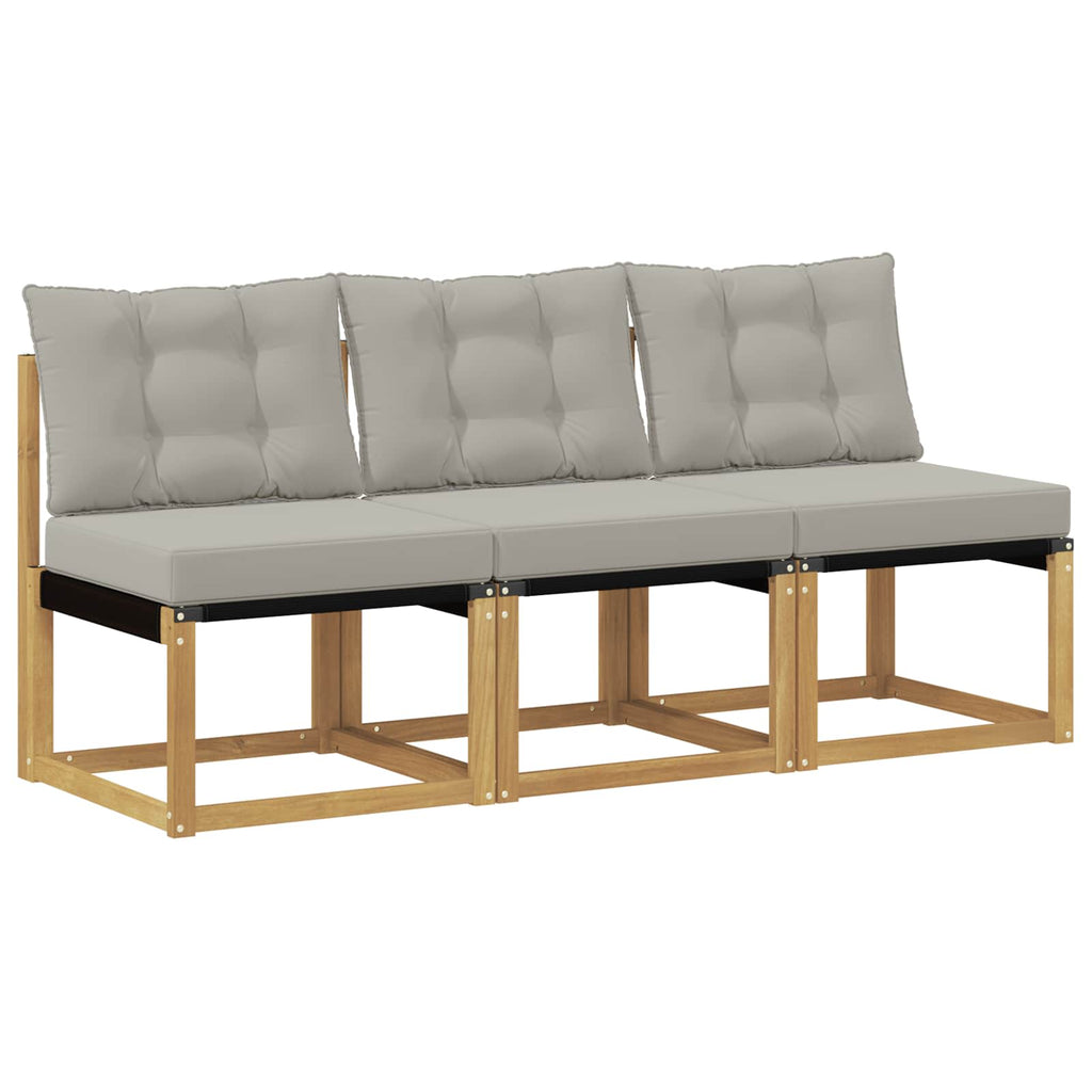3 Stück Outdoor Mittelsofa