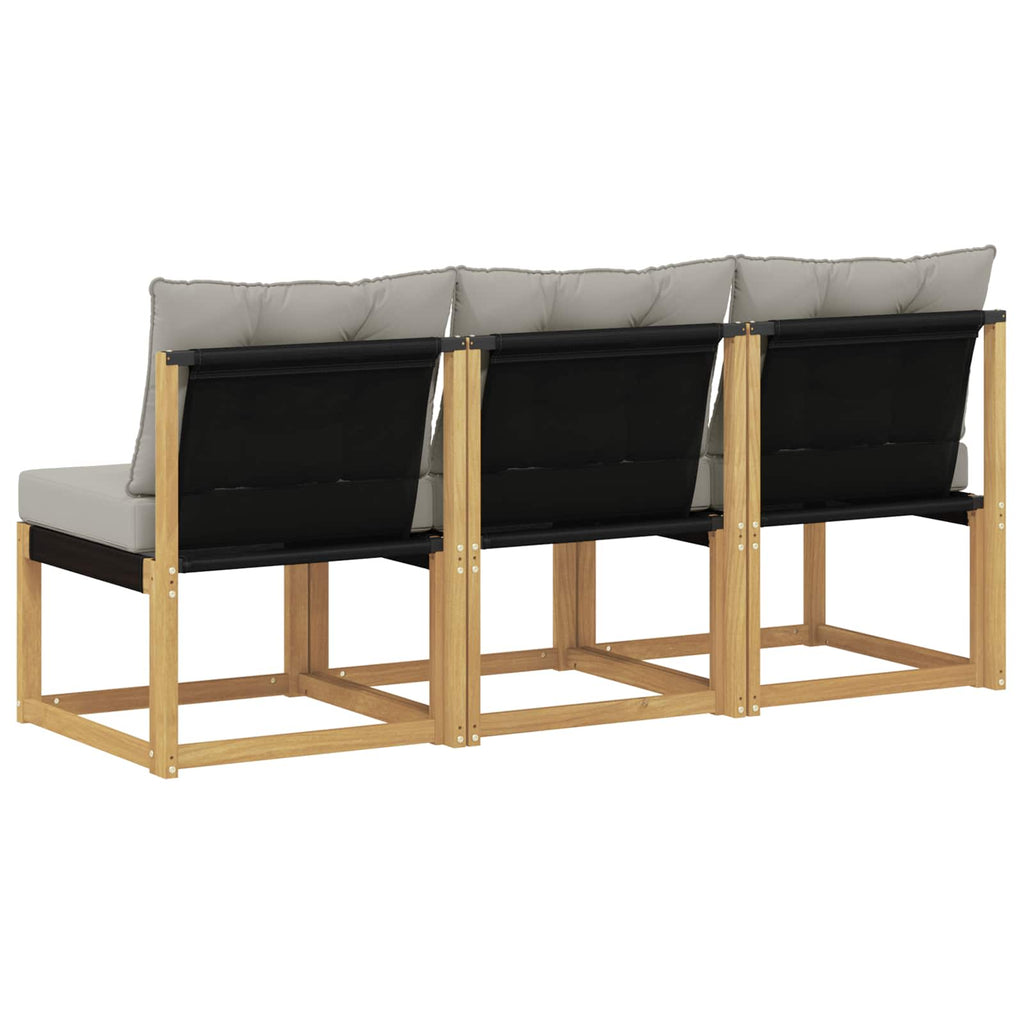 3 Stück Outdoor Mittelsofa