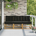 3 Stück Outdoor Mittelsofa