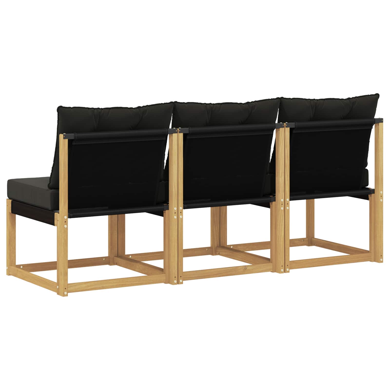 3 Stück Outdoor Mittelsofa