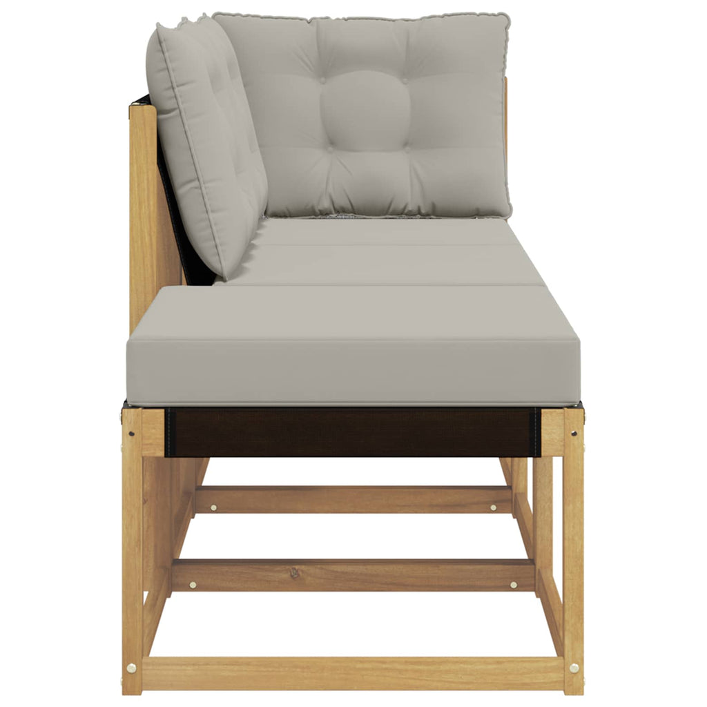 Sectional Sofa Einheiten mit Kissen 3 Stück Weiß
