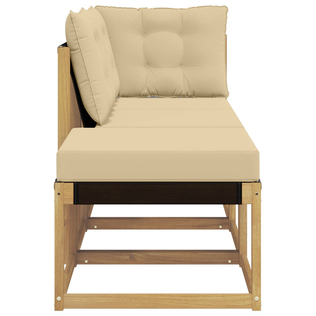 Sectional Sofa Einheiten mit Kissen 3 Stück Weiß