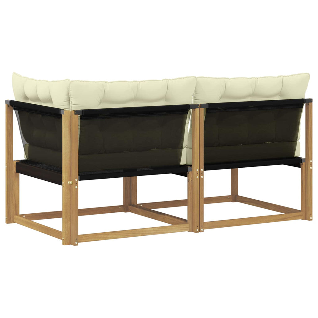 Sectional Sofa Einheiten mit Kissen Weiß 162,5 x 83 x 73 cm