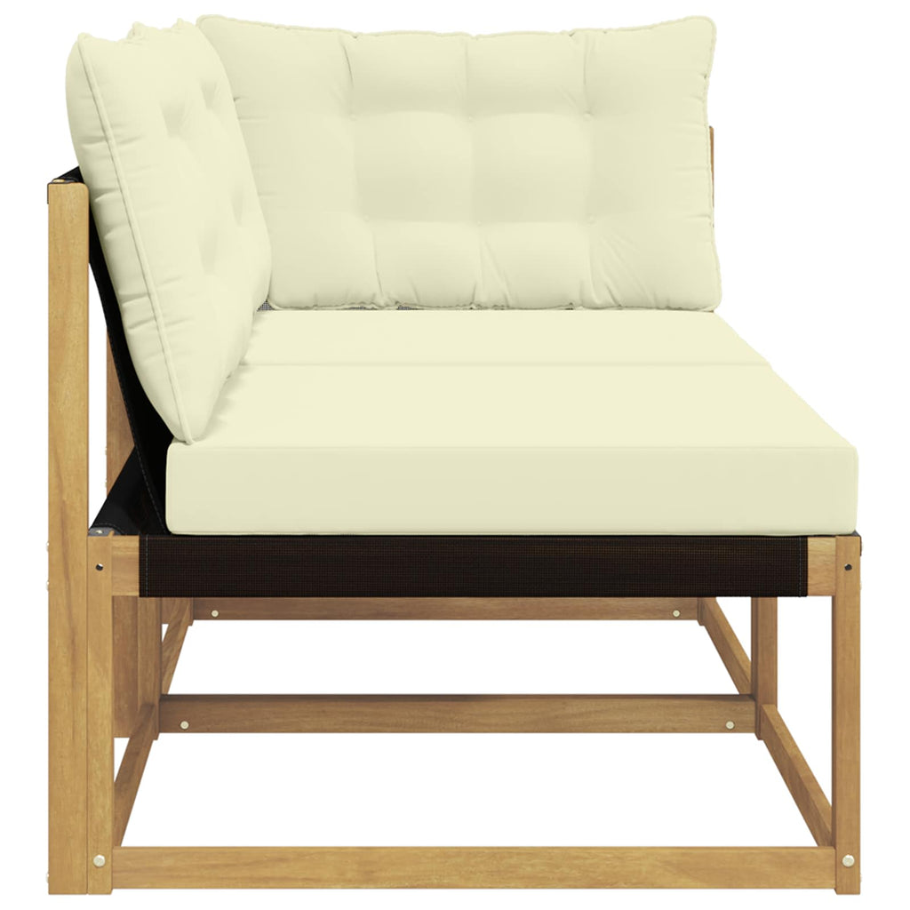 Sectional Sofa Einheiten mit Kissen Weiß 162,5 x 83 x 73 cm