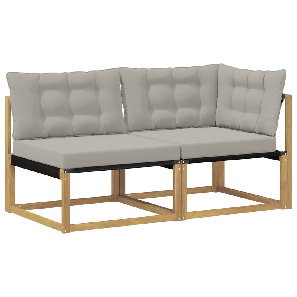 Sectional Sofa Einheiten mit Kissen Weiß 162,5 x 83 x 73 cm