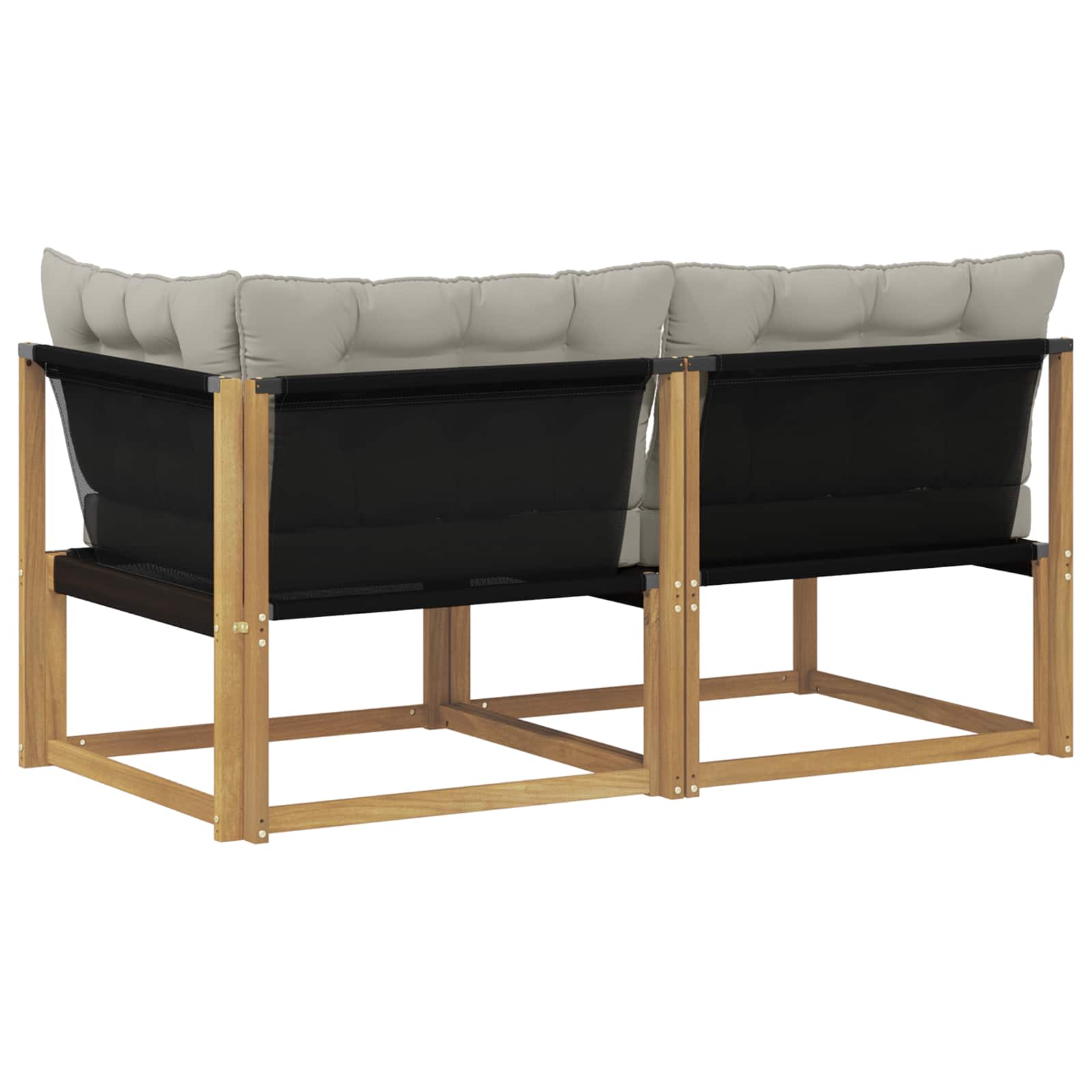 Sectional Sofa Einheiten mit Kissen Weiß 162,5 x 83 x 73 cm