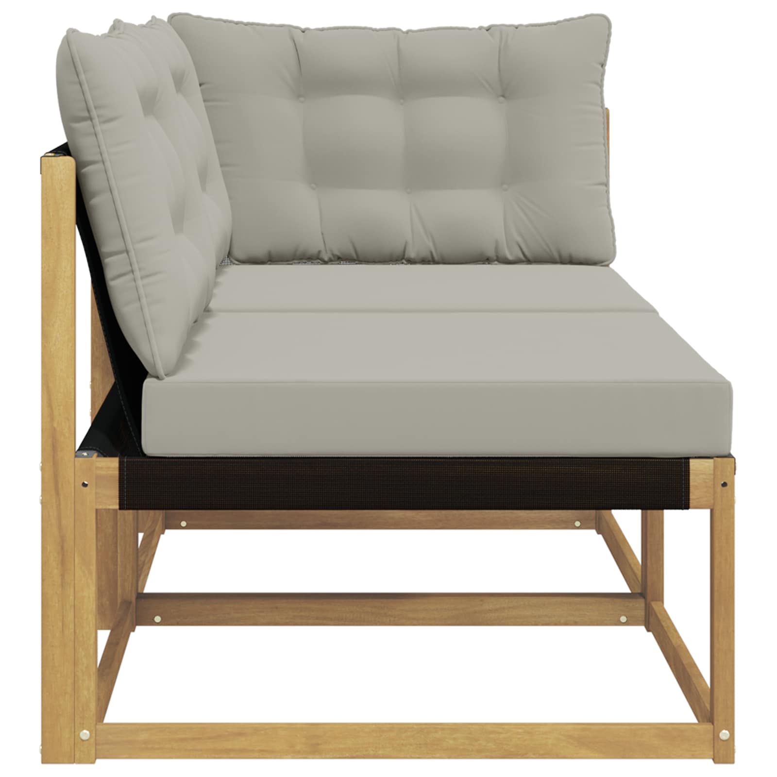 Sectional Sofa Einheiten mit Kissen Weiß 162,5 x 83 x 73 cm