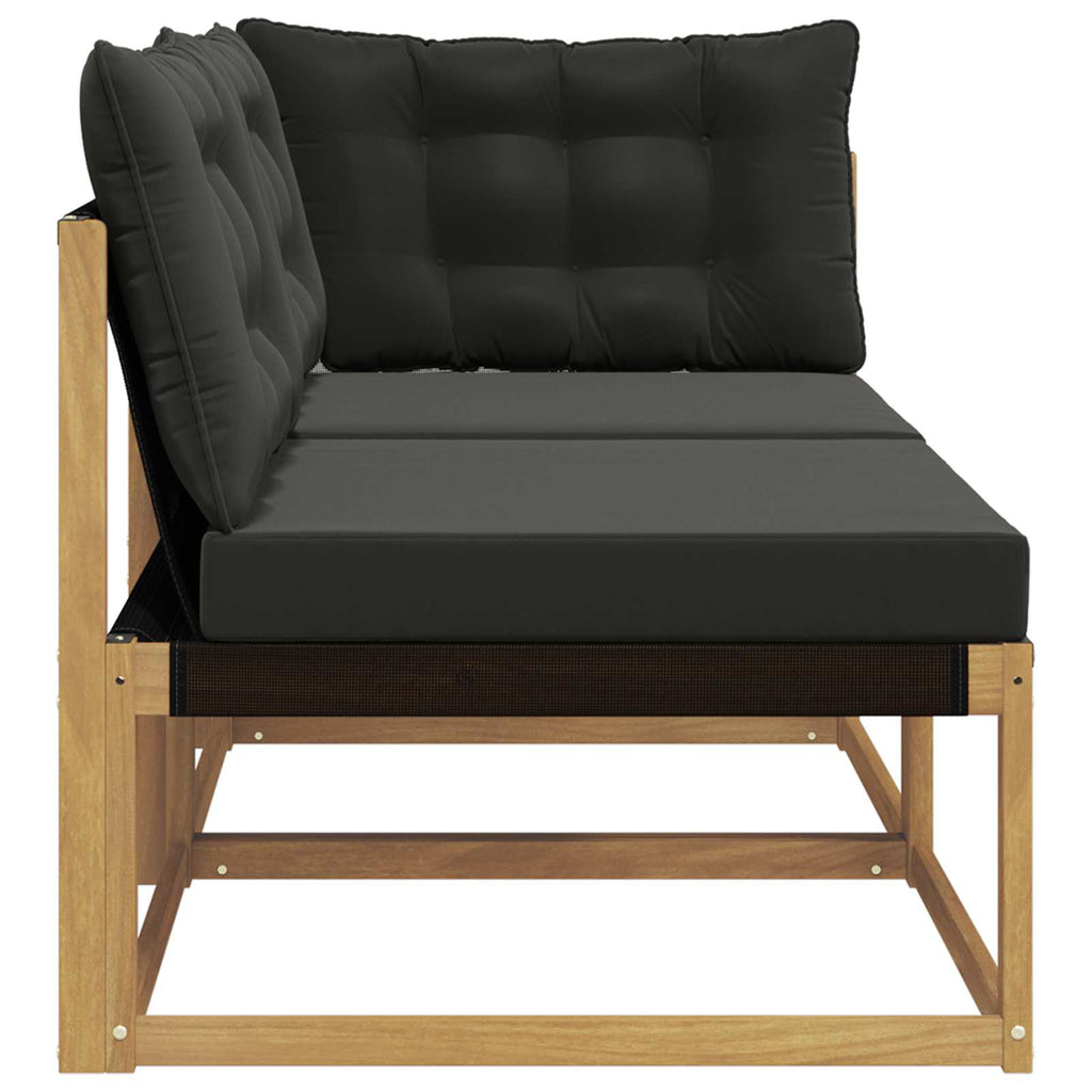 Sectional Sofa Einheiten mit Kissen Weiß 162,5 x 83 x 73 cm