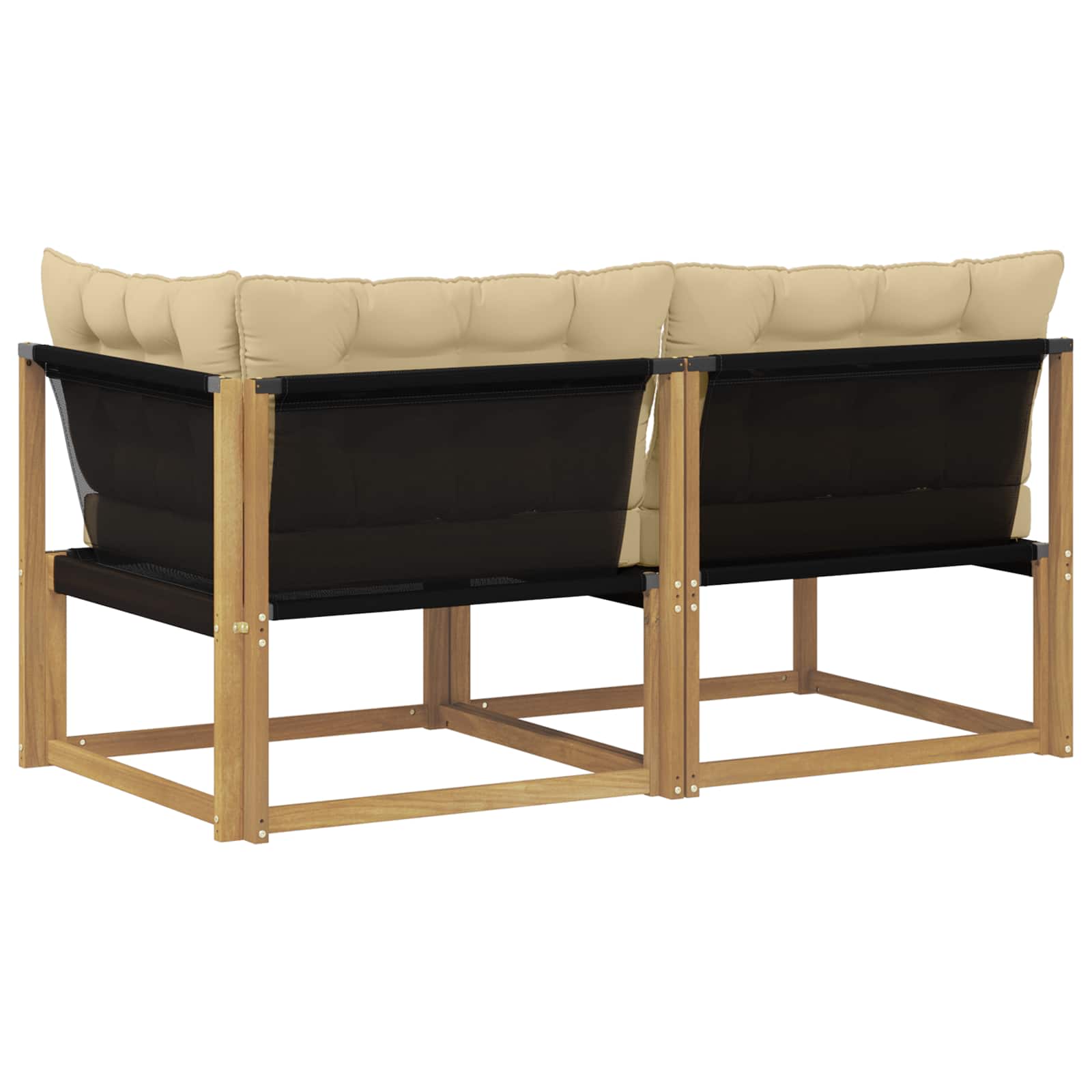 Sectional Sofa Einheiten mit Kissen Weiß 162,5 x 83 x 73 cm