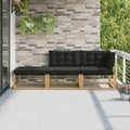 Sectional Sofa Einheiten mit Kissen Weiß 241,5 x 83 x 73 cm