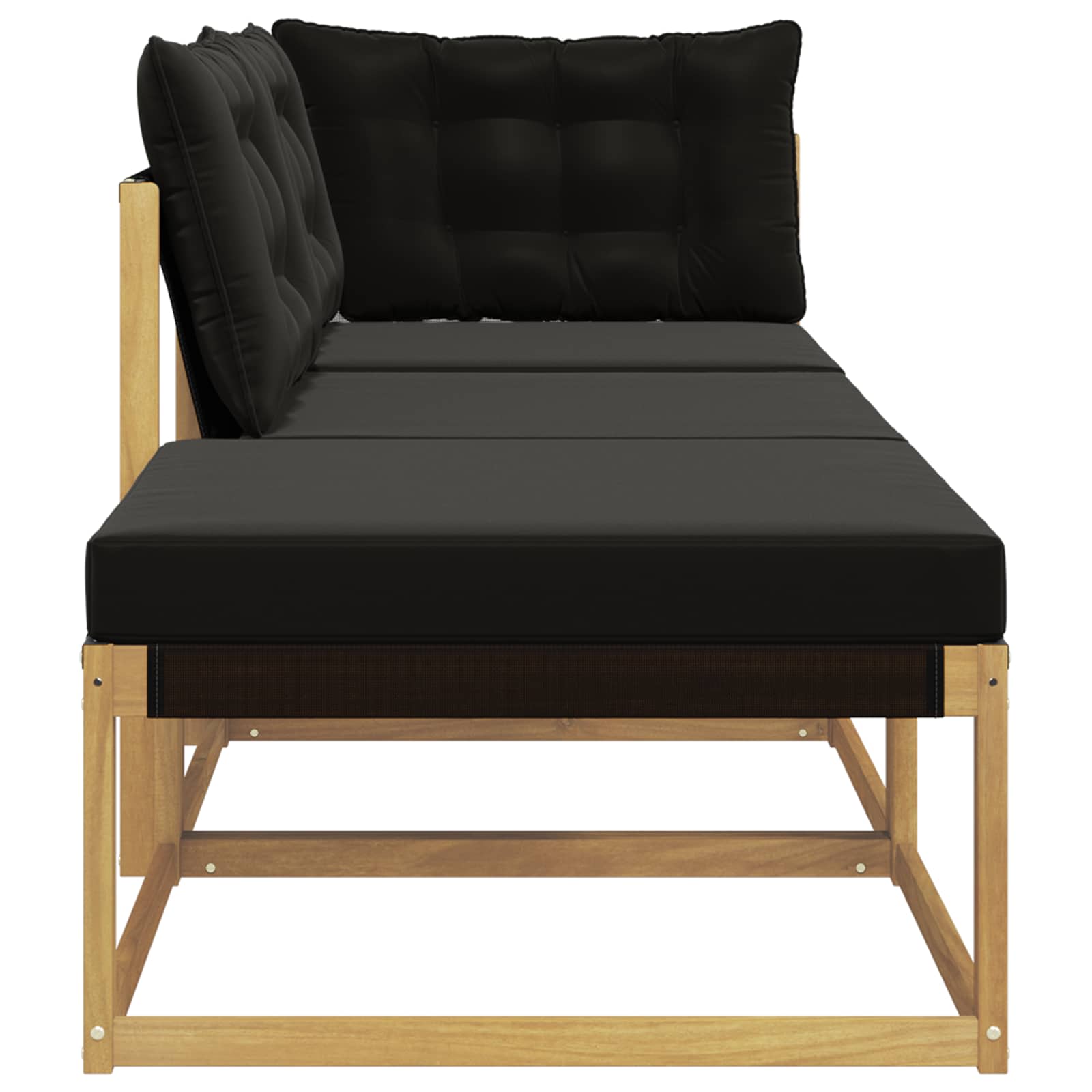 Sectional Sofa Einheiten mit Kissen Weiß 241,5 x 83 x 73 cm