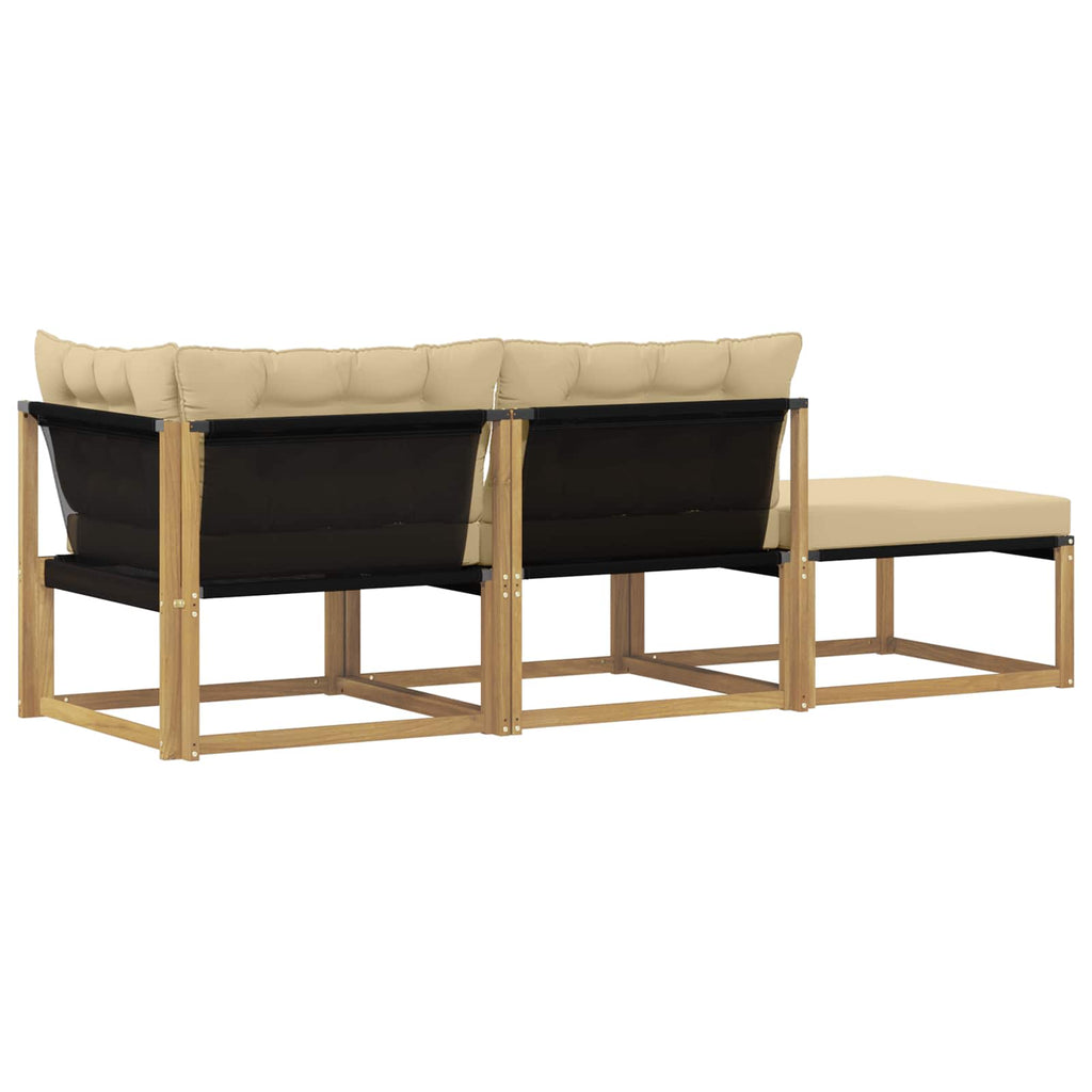 Sectional Sofa Einheiten mit Kissen Weiß 241,5 x 83 x 73 cm