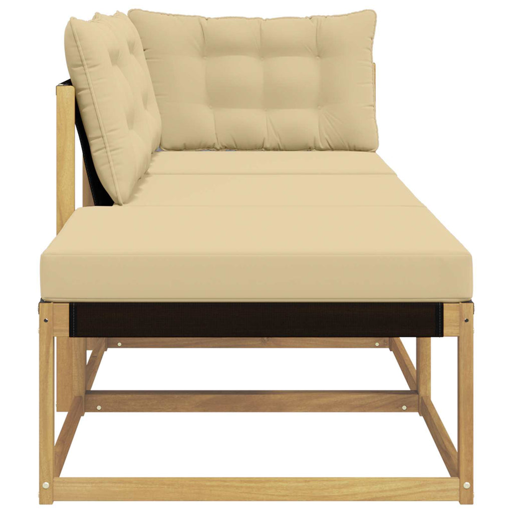 Sectional Sofa Einheiten mit Kissen Weiß 241,5 x 83 x 73 cm