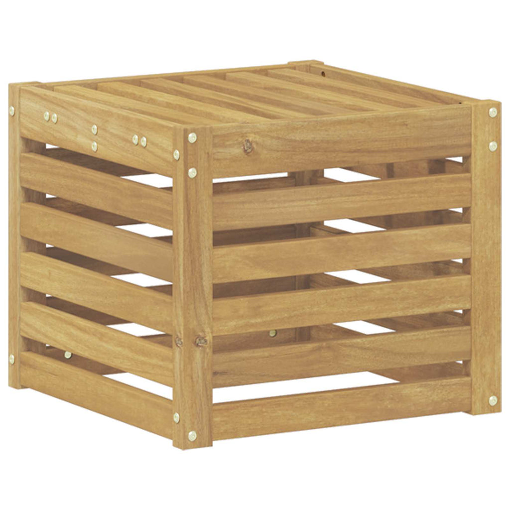 Outdoor-Sofagarnitur Weiß 35 x 38 x 37 cm Massivholz Akazie