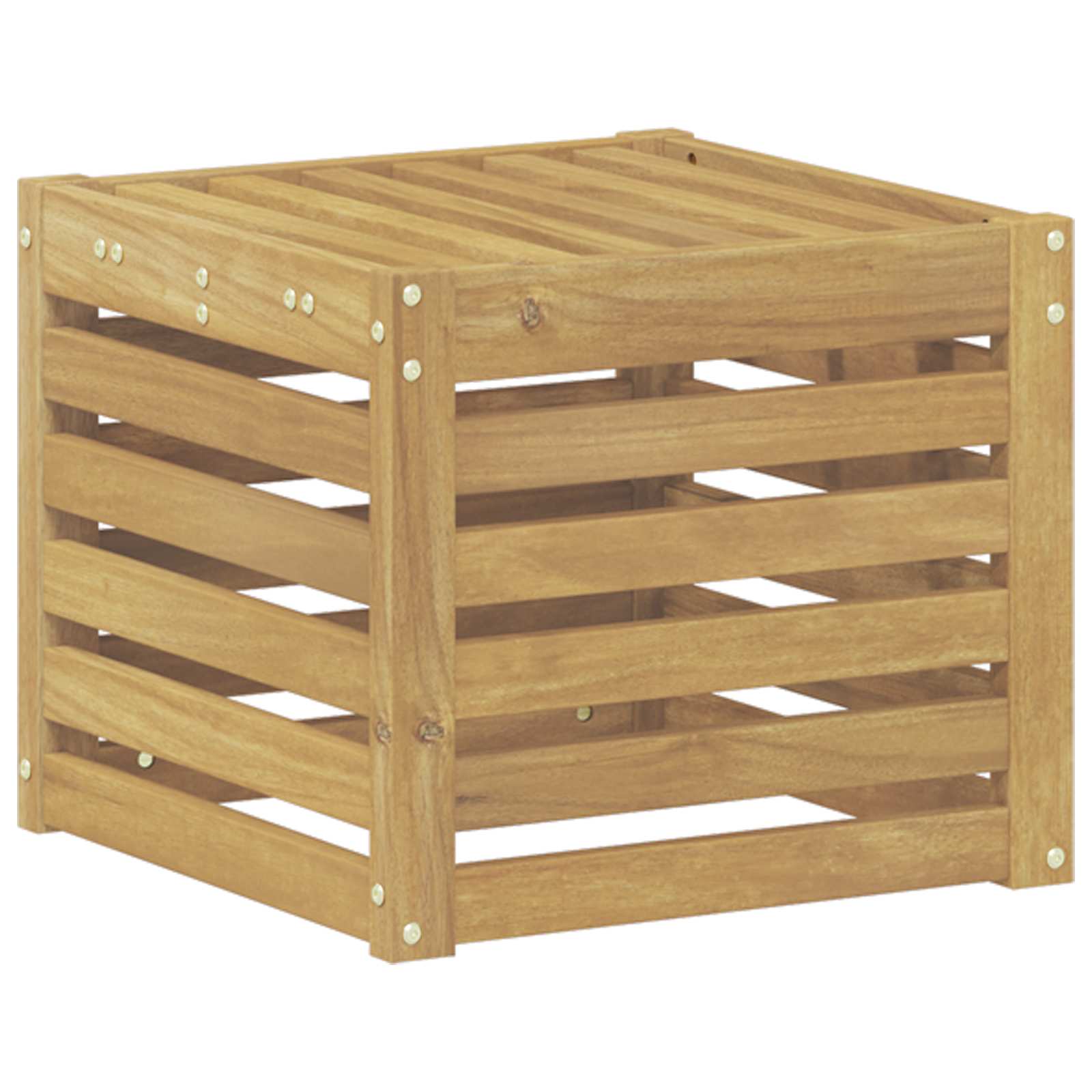 Outdoor-Sofagarnitur Weiß 35 x 38 x 37 cm Massivholz Akazie