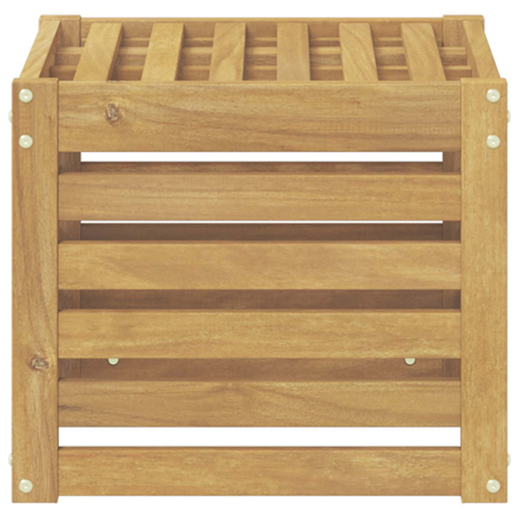 Outdoor-Sofagarnitur Weiß 35 x 38 x 37 cm Massivholz Akazie