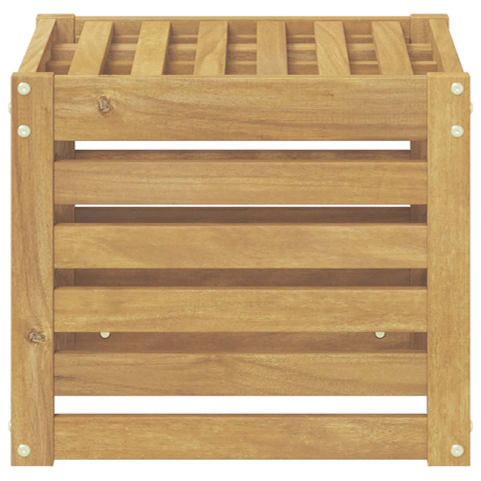 Outdoor-Sofagarnitur Weiß 35 x 38 x 37 cm Massivholz Akazie