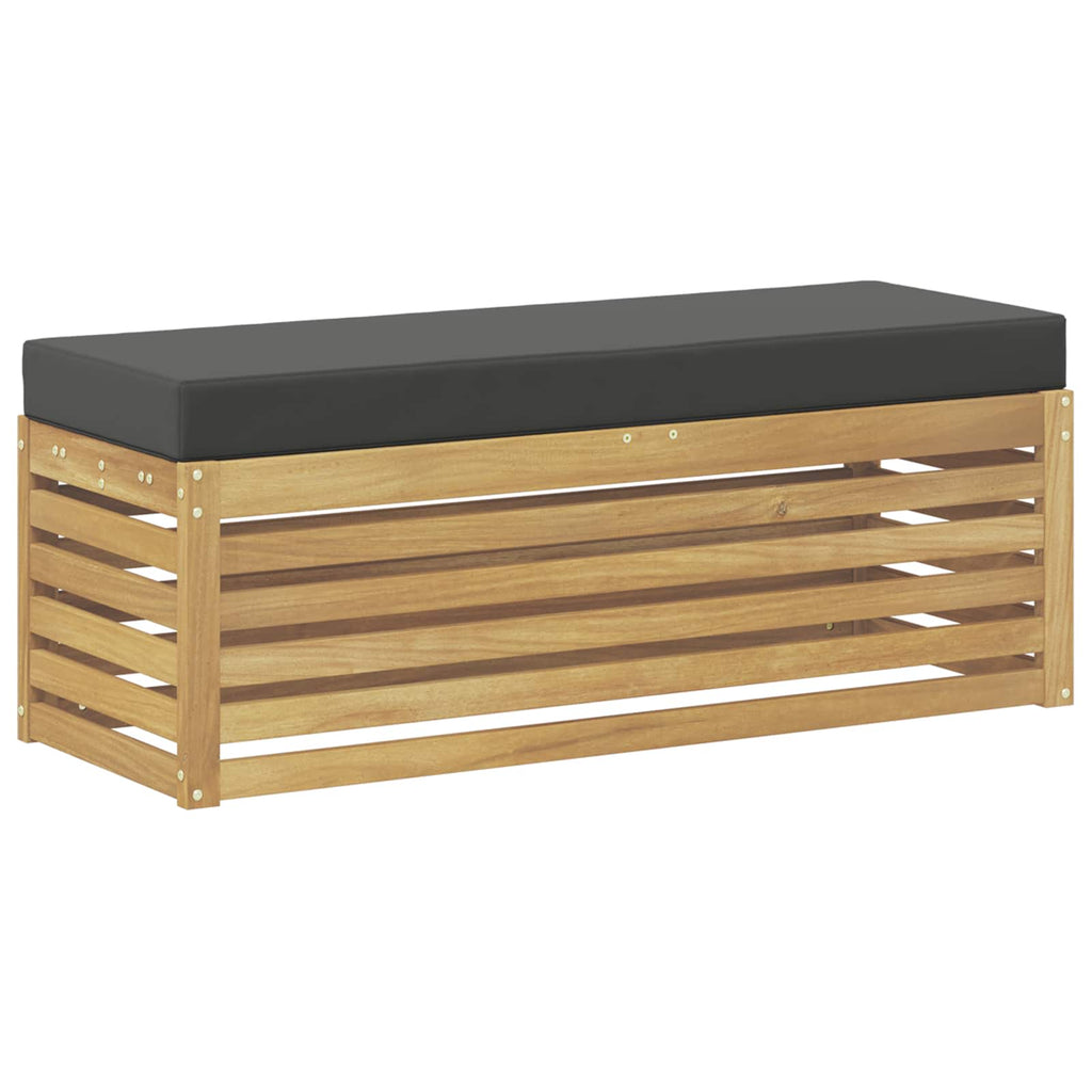 Outdoor-Sofagarnitur Weiß und Anthrazit 115 x 43 x 45 cm