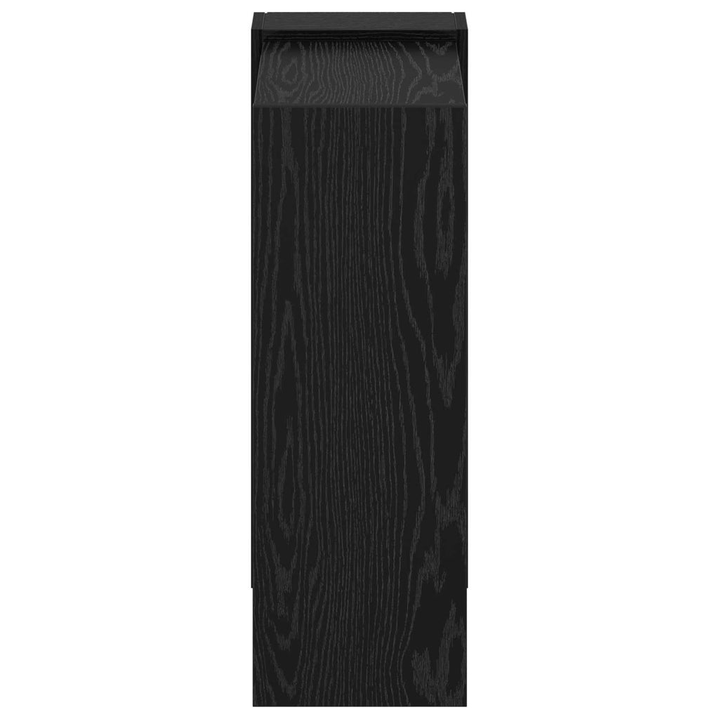 Bücherregal Schwarz Eichen-Optik 52 x 25 x 71,5 cm