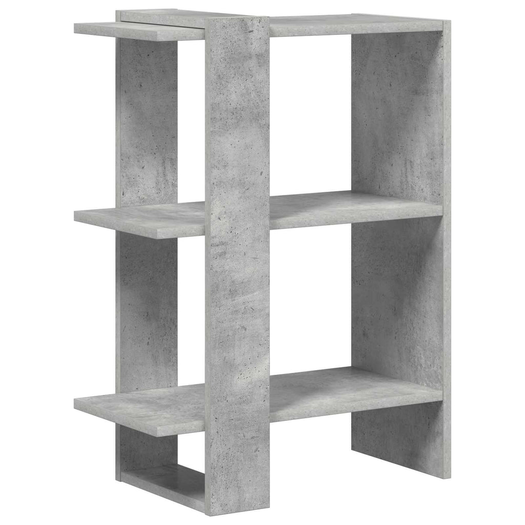 Bücherregal Beton Grau 52 x 25 x 71,5 cm Holzwerkstoff
