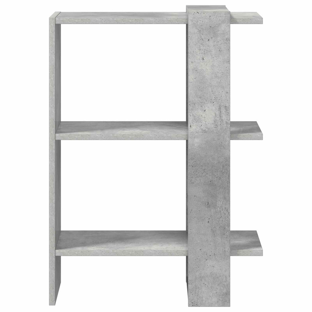 Bücherregal Beton Grau 52 x 25 x 71,5 cm Holzwerkstoff