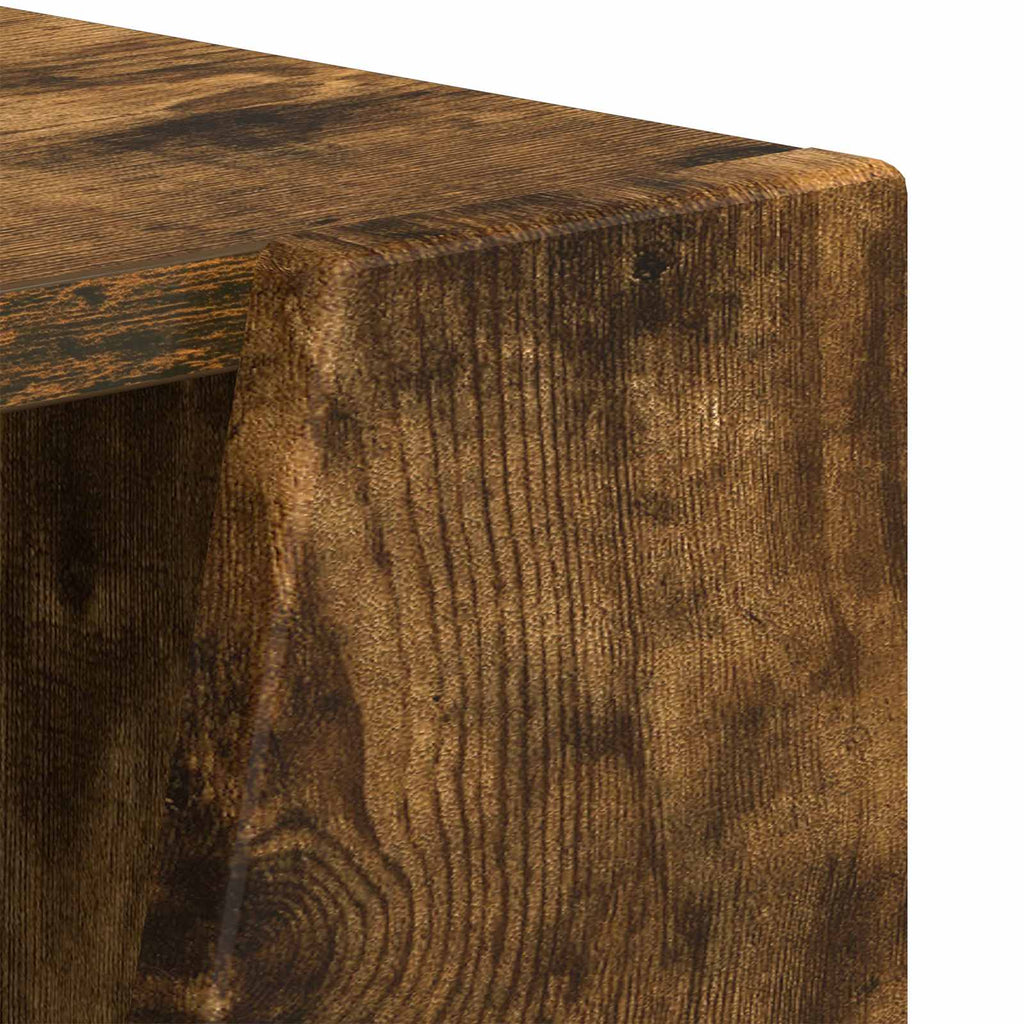 Seitenregal Geräucherte Eiche 33 x 32 x 70,5 cm Holzwerkstoff