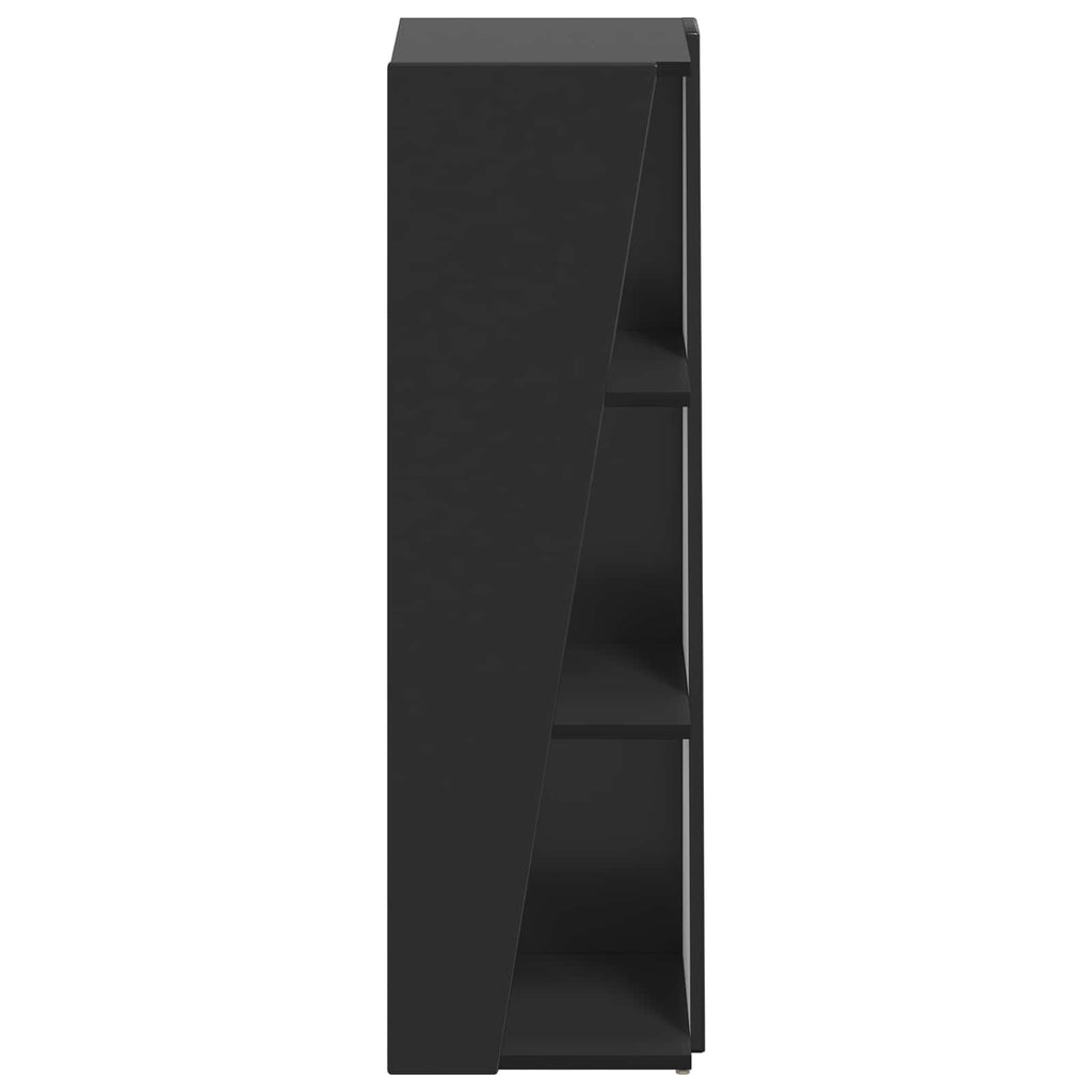 Seitenregal Schwarz 33 x 32 x 100,5 cm Holzwerkstoff
