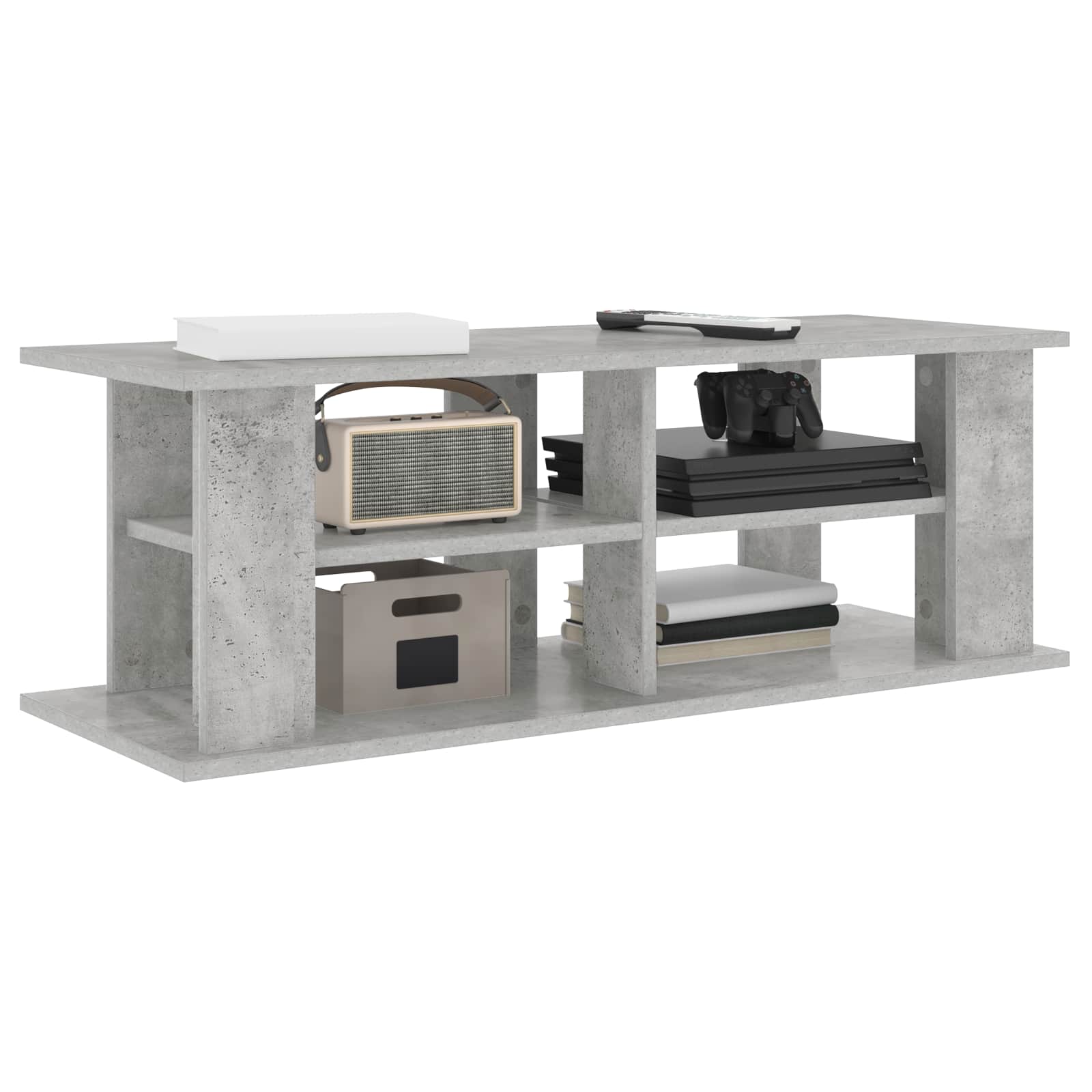 TV-Ständer Beton Grau 96 x 35 x 33,5 cm