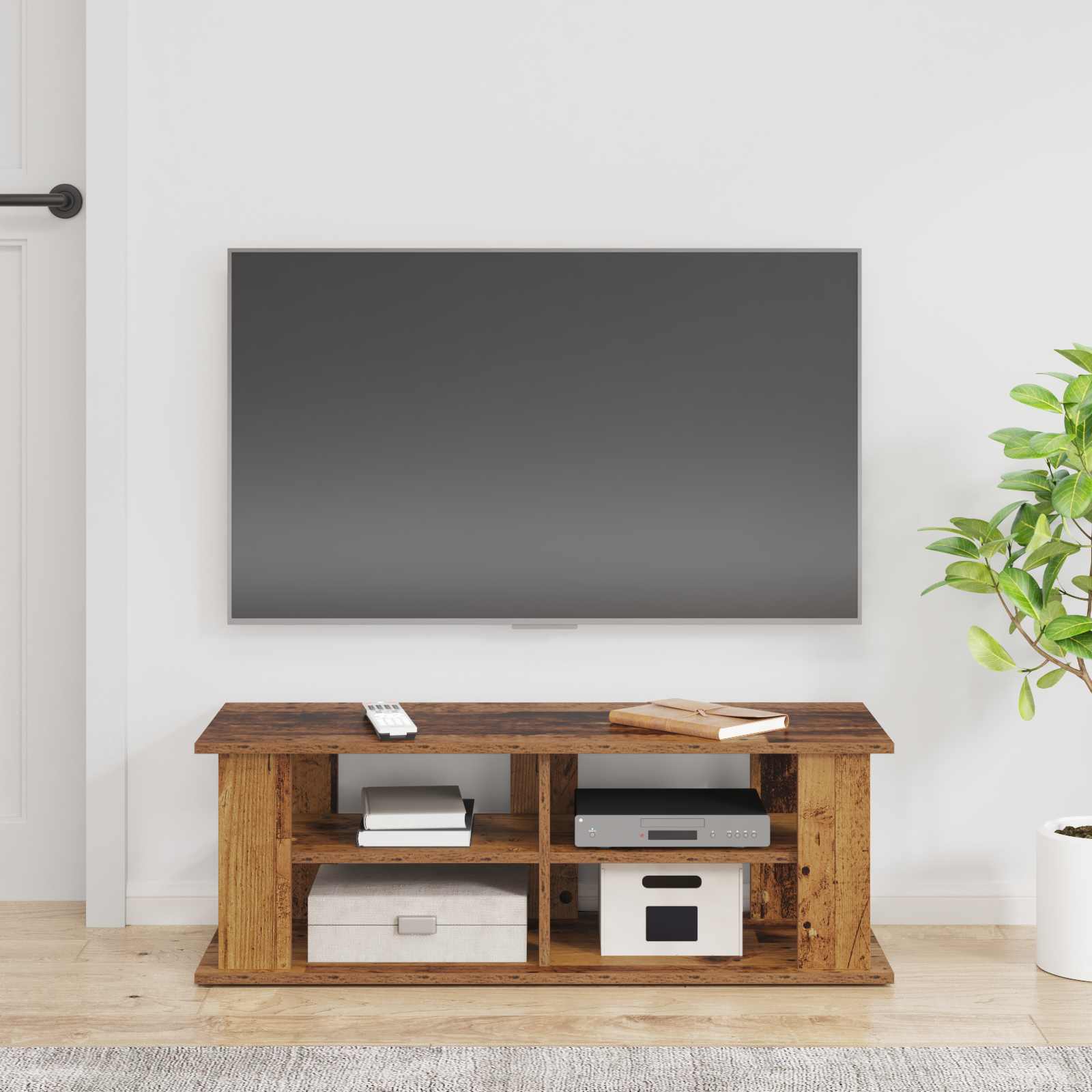 TV-Ständer Altholz 96 x 35 x 33,5 cm