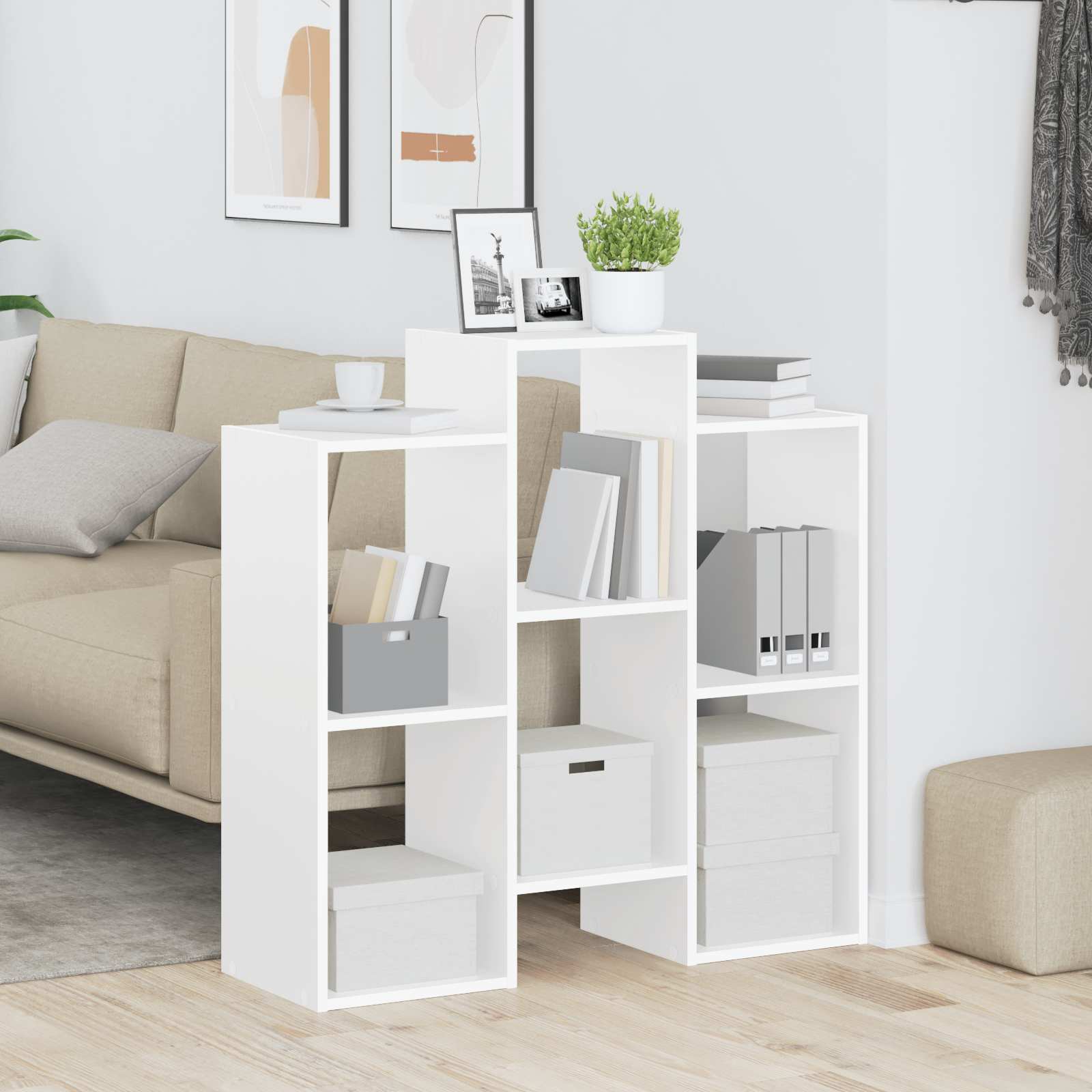 Sideboard Weiß 90 x 30 x 90 cm