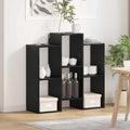 Sideboard Schwarz Eichen-Optik 90 x 30 x 90 cm