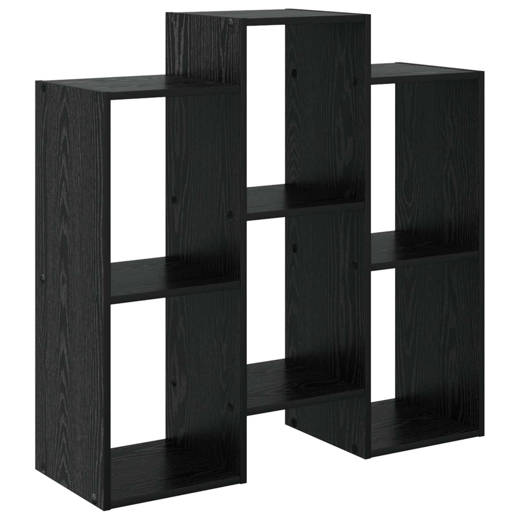 Sideboard Schwarz Eichen-Optik 90 x 30 x 90 cm