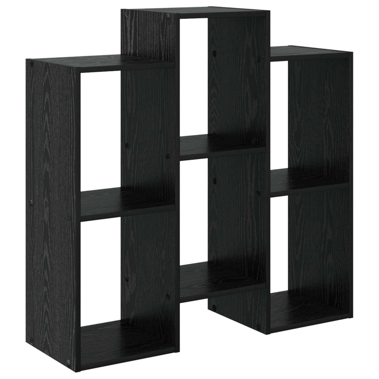 Sideboard Schwarz Eichen-Optik 90 x 30 x 90 cm