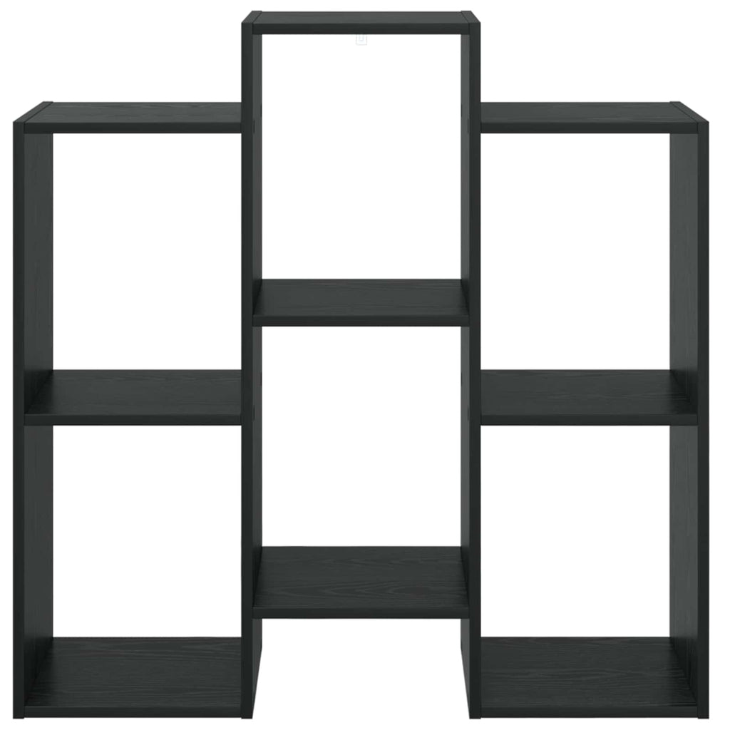 Sideboard Schwarz Eichen-Optik 90 x 30 x 90 cm