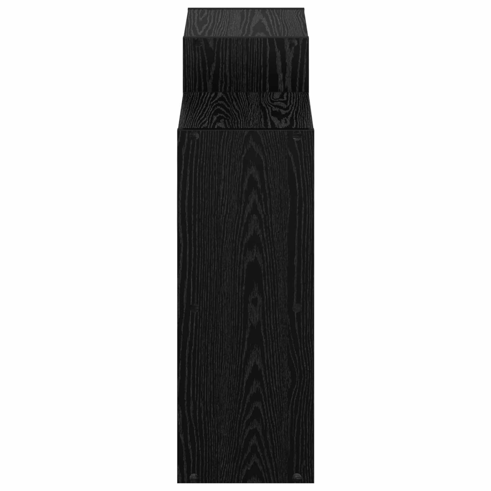 Sideboard Schwarz Eichen-Optik 90 x 30 x 90 cm