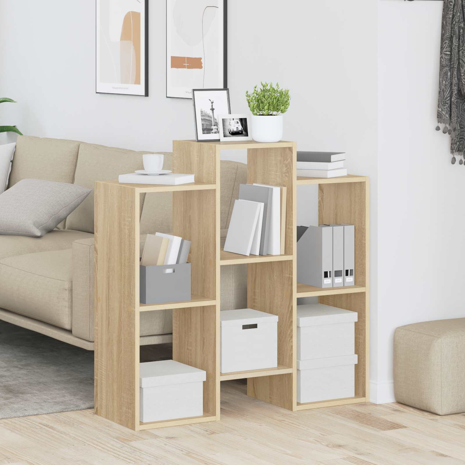 Sideboard Sonoma-Eiche 90 x 30 x 90 cm