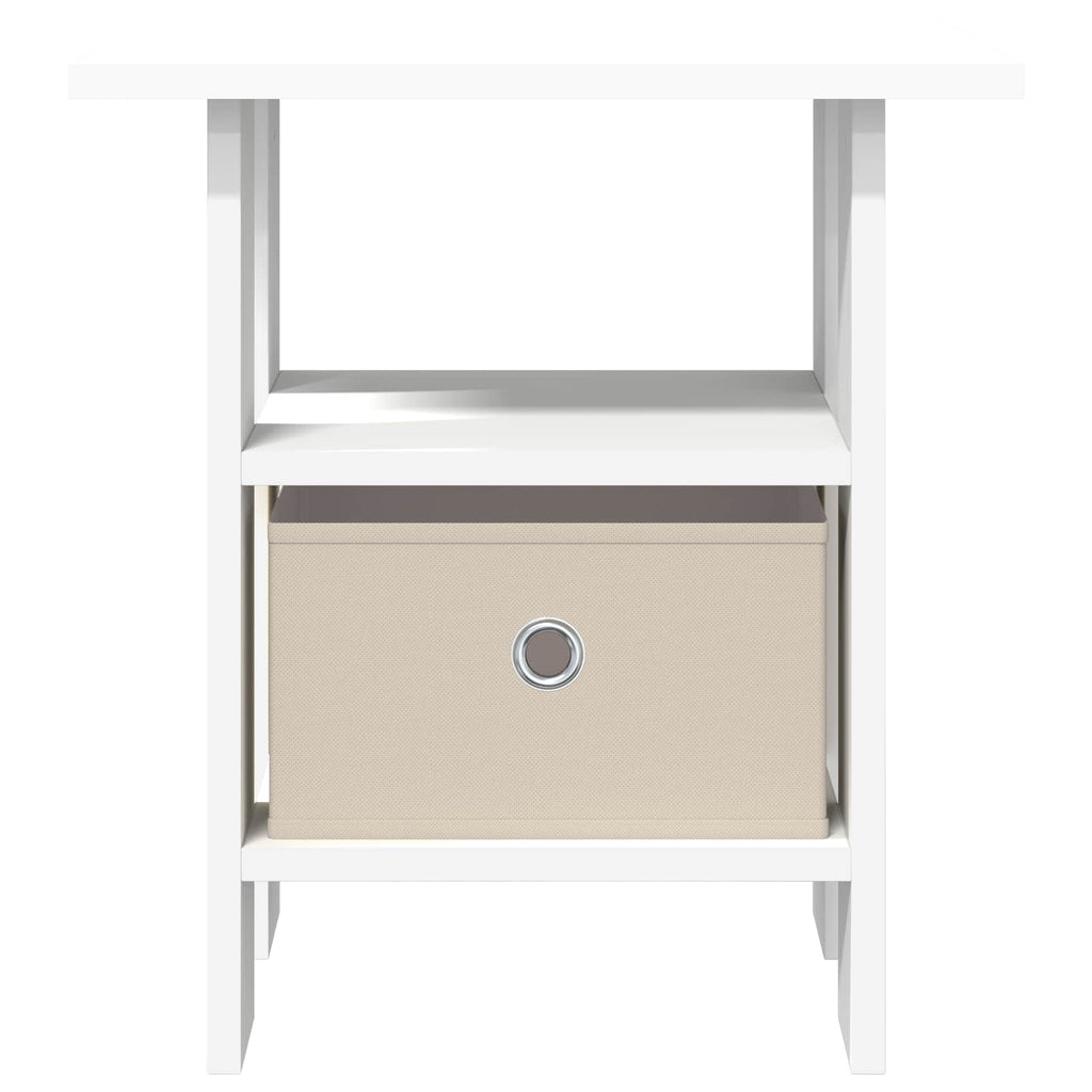 Nachttisch 2 pcs Weiß 41 x 40 x 45 cm Holzwerkstoff