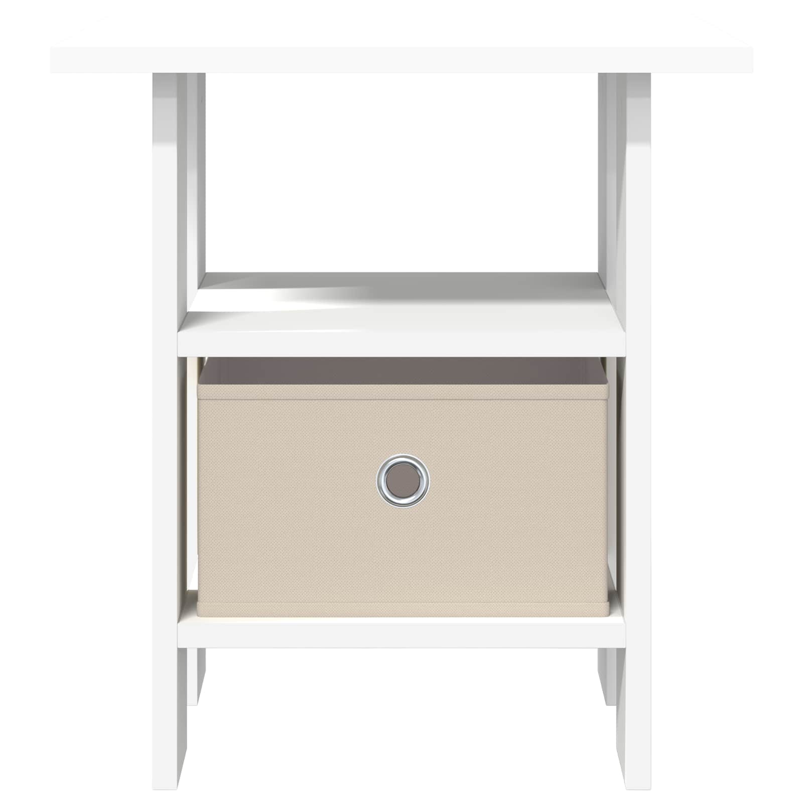Nachttisch 2 pcs Weiß 41 x 40 x 45 cm Holzwerkstoff
