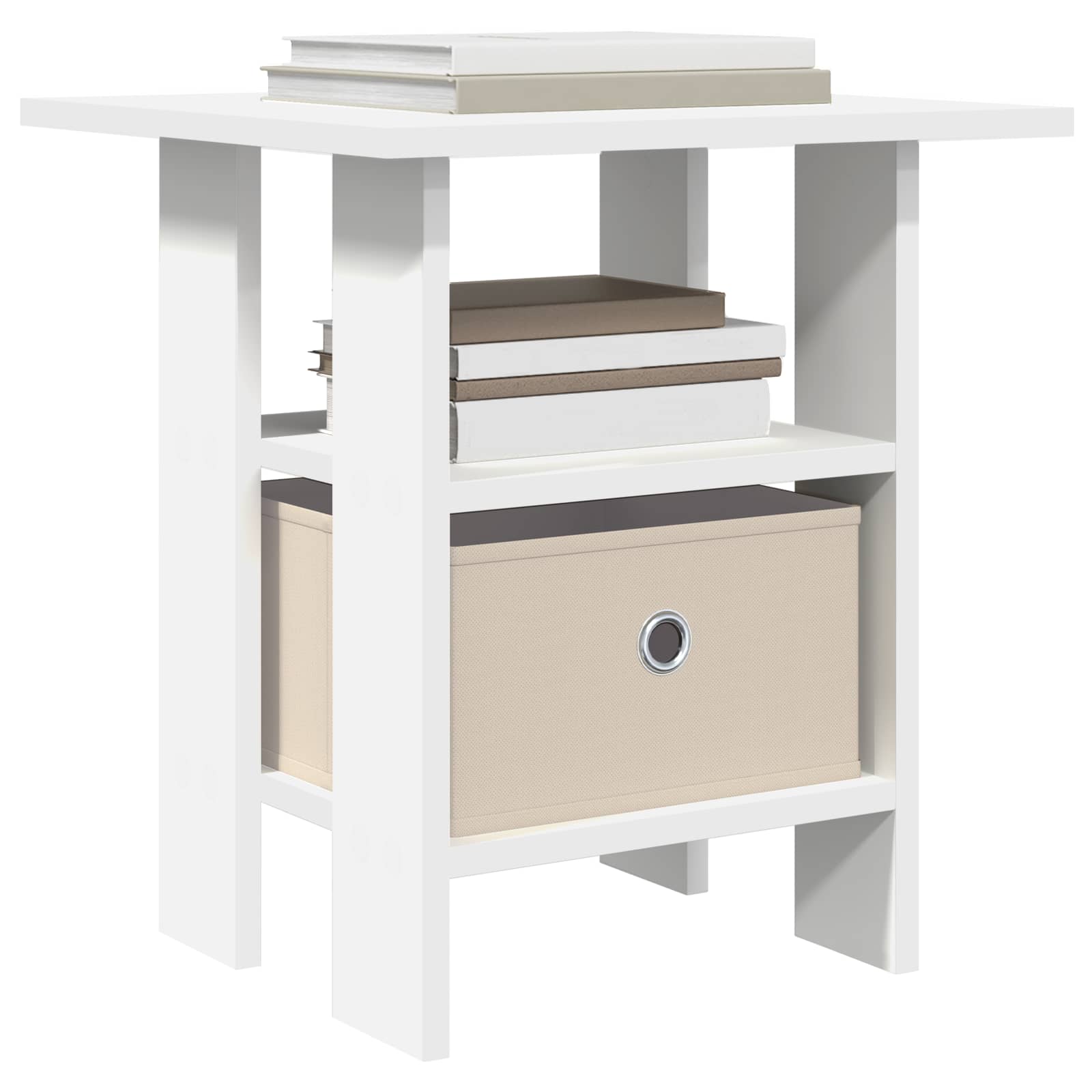 Nachttisch 2 pcs Weiß 41 x 40 x 45 cm Holzwerkstoff