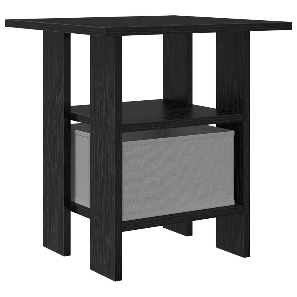 Nachttisch Schwarz Eichen-Optik 41 x 40 x 45 cm Holzwerkstoff