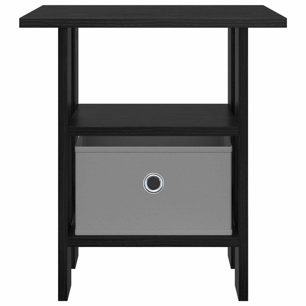 Nachttisch Schwarz Eichen-Optik 41 x 40 x 45 cm Holzwerkstoff