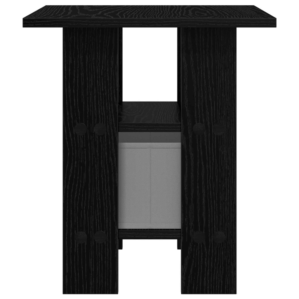 Nachttisch Schwarz Eichen-Optik 41 x 40 x 45 cm Holzwerkstoff